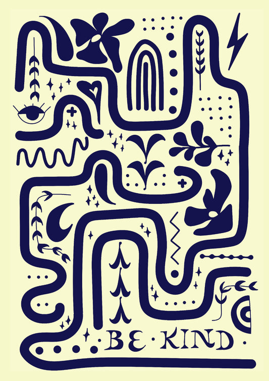 BE KIND blue